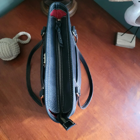 Dooney & Bourke Lexington Small Pebble Grain Leather Shopper in Black - Picture 13 of 16